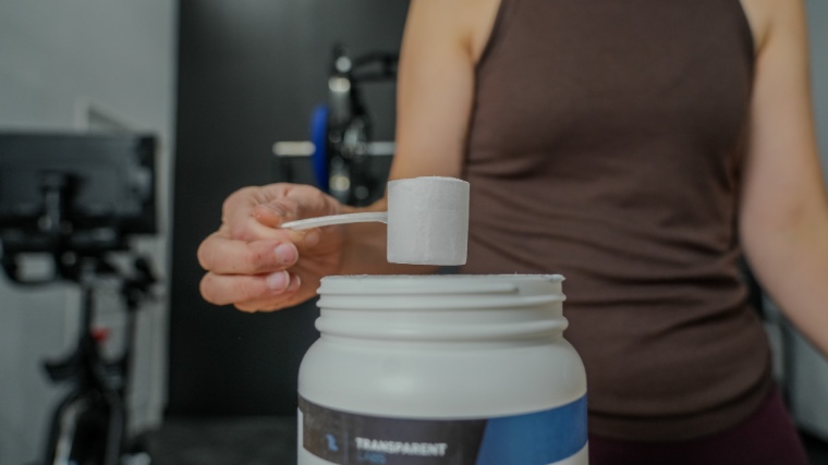 A scoop of a supplement that is being tested.