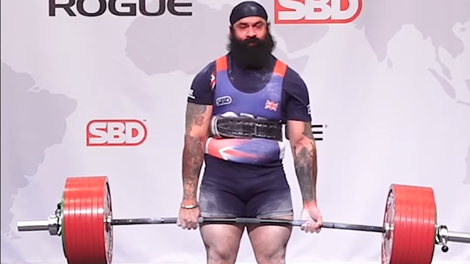 Inderraj Singh Dhillon (120KG) Raw Deadlifts IPF World Record of 395.5 Kilograms