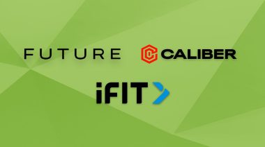 Logos for Future, Caliber and iFIT apps on a green background.