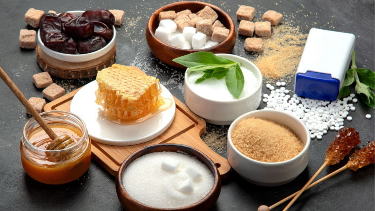 Various kinds of sweeteners.