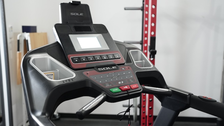 Sole F63 treadmill console