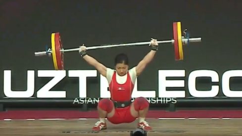 Kang Hyon Gyong (55KG) Breaks Snatch World Record at 2024 Asian Weightlifting Championships