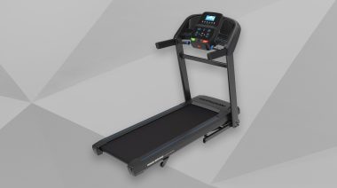 A stylized image of the Horizon T202 Studio Series Treadmill.