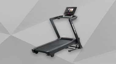 A stylized image displaying the NordicTrack EXP 10i Treadmill.