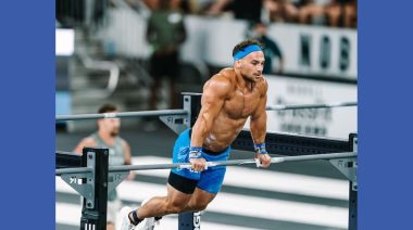 CrossFit athlete competing in the Open.