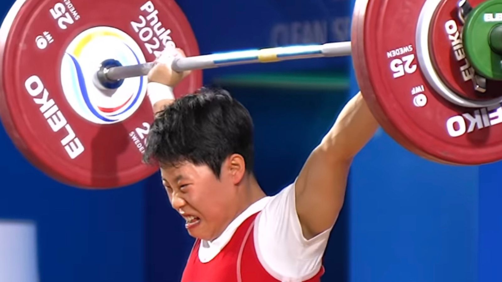 Weightlifter Won Hyon Sim (45KG) Sets Triple World Records at 2024 IWF World Cup