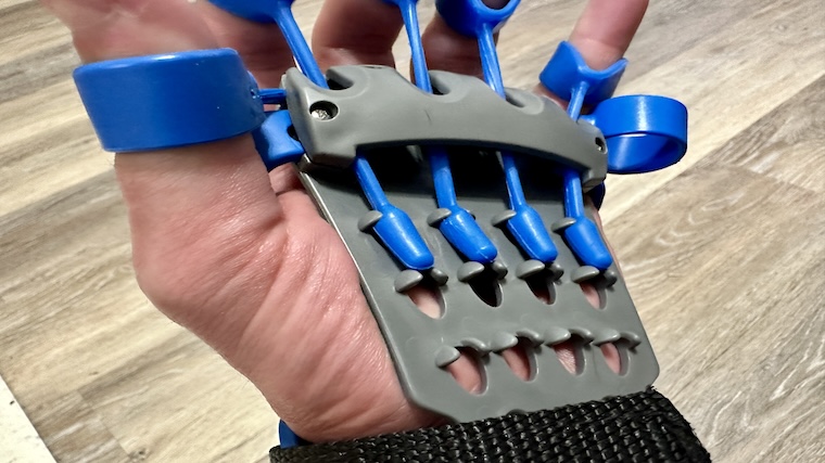 The available resistance levels across the Xtensor Grip Strengthener