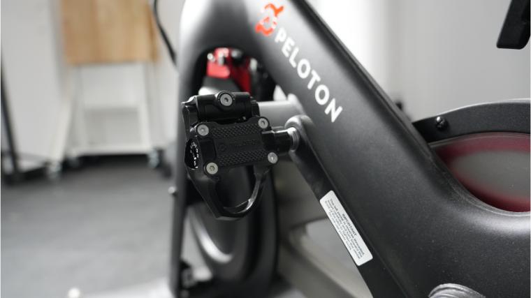 The Peloton Bike pedals can be switched out with SPD-compatible options.