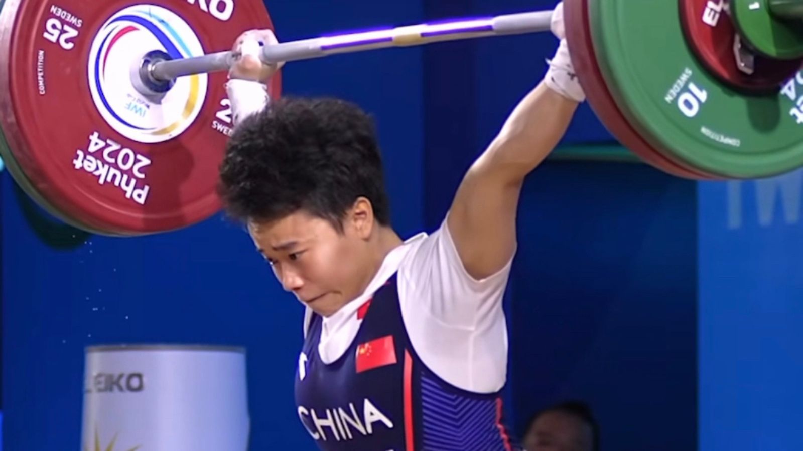 Weightlifter Hou Zhihui (49KG) Sets 97KG Snatch World Record At 2024 ...