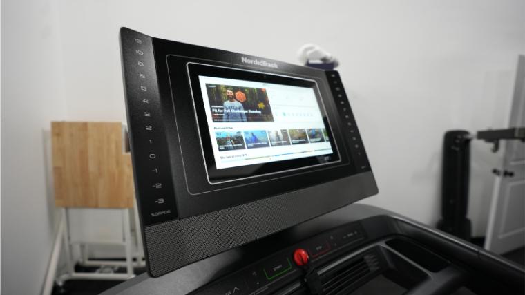 The 14-inch HD touchscreen on the NordicTrack Commercial 1750.