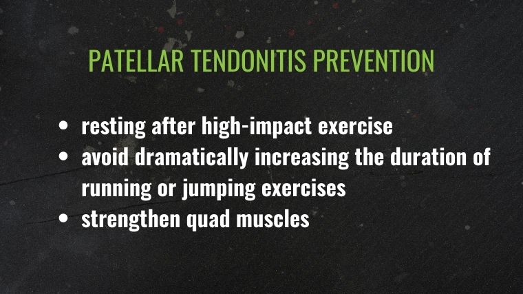 Patellar tendonitis prevention