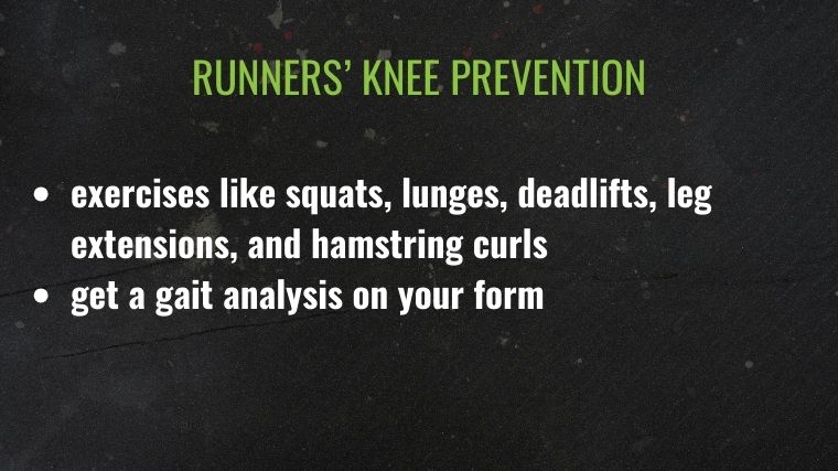 How to prevent runner's knee.