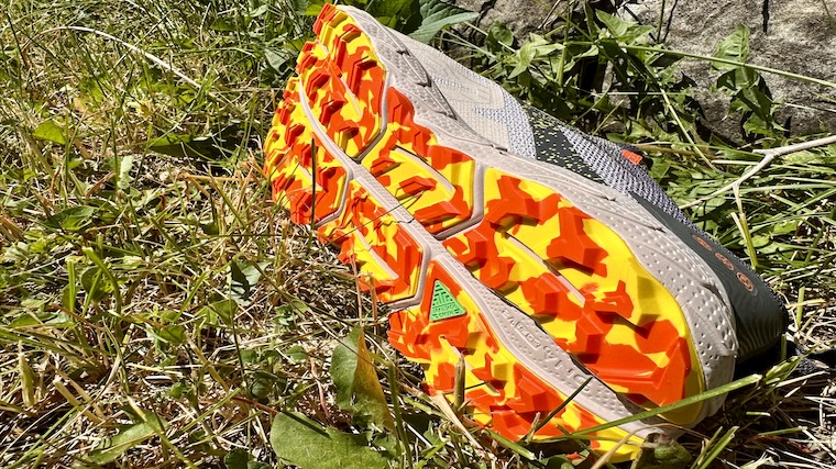 The outsole pattern across the Brooks Cascadia 17 trail running shoes