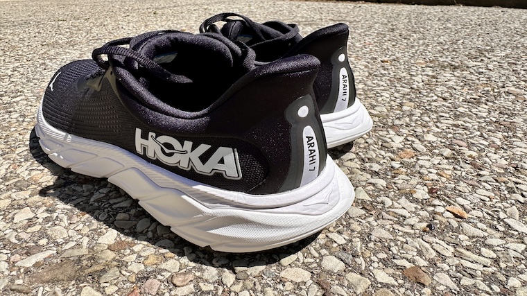 The heel counter featured across the HOKA Arahi 7 running shoes