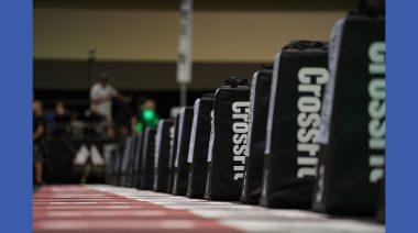 CrossFit competition floor.
