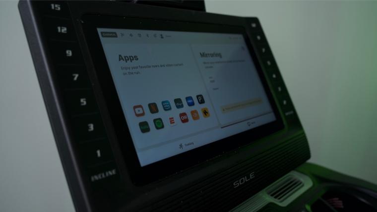 The 15.6-inch touchscreen on the Sole ST90.