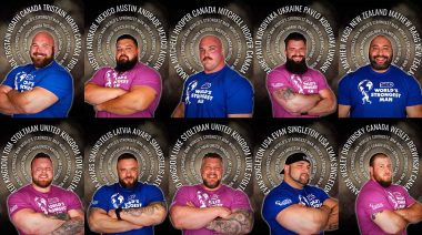 The top 10 contestants in the 2024 World's Strongest Man competition.