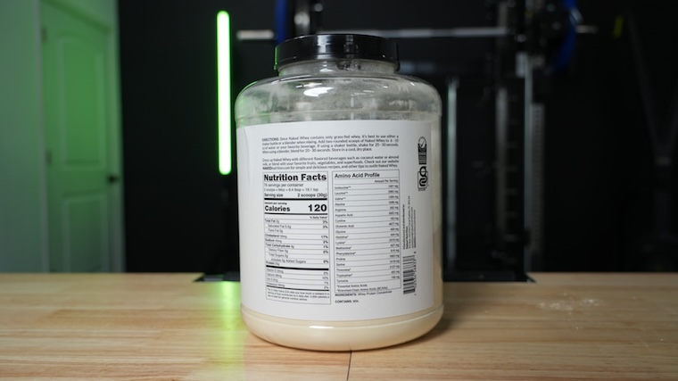Naked Whey Protein nutrition facts