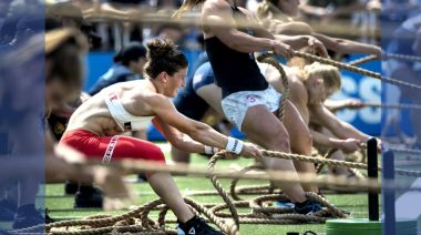 Tia-Clair Toomey-Orr competing at the CrossFit Games