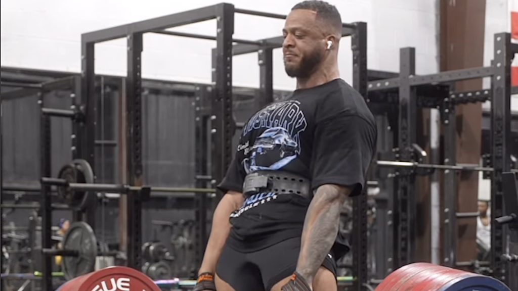 Jamal Browner (110KG) Deadlifts 1,014 Pounds for a Rep and a Half In Training