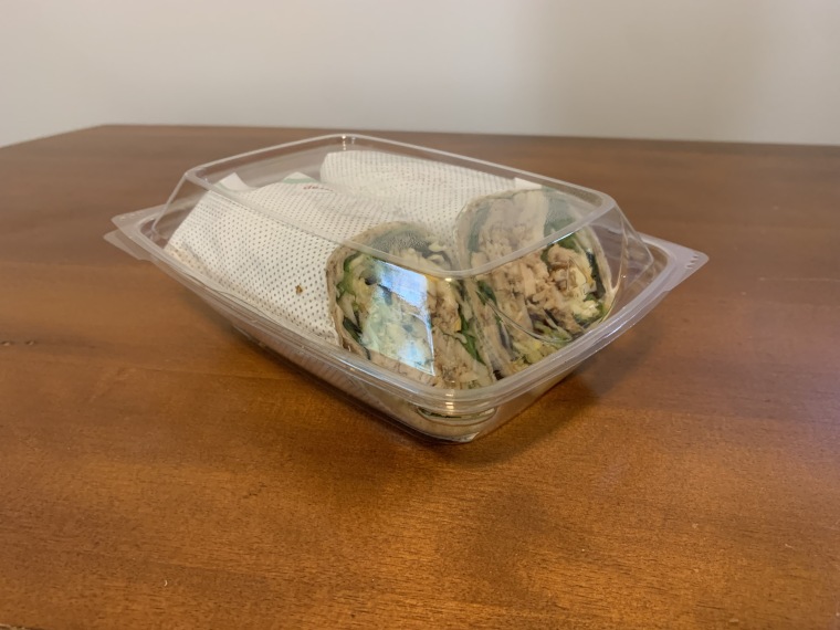 Cool Wrap in it's clear plastic tray.