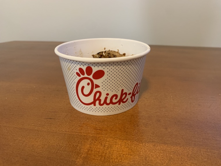 Chick-Fil-A cup of Grilled Chicken Nuggets.