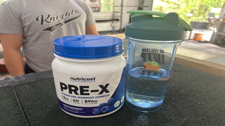 Our testing trying Nutricost Pre-X pre-workout