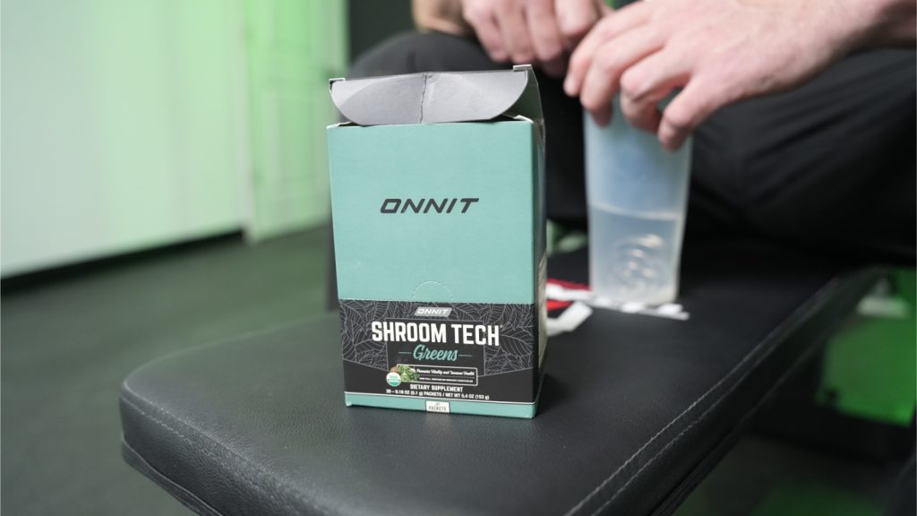 BarBend tester trying Onnit Shroom Tech Greens supplement