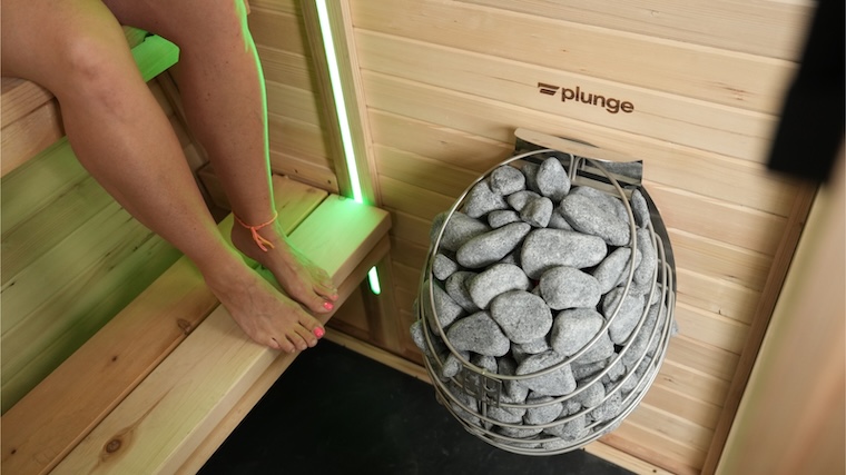 The Sauna from Plunge internal heat rocks