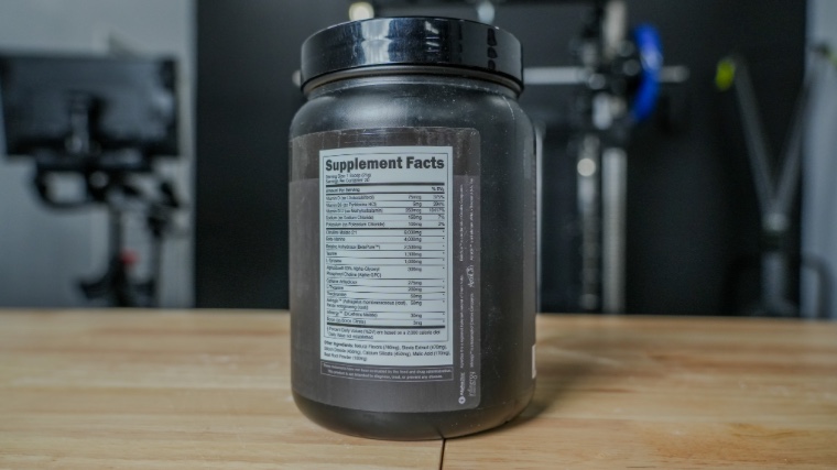 Label on Transparent Labs Bulk Black