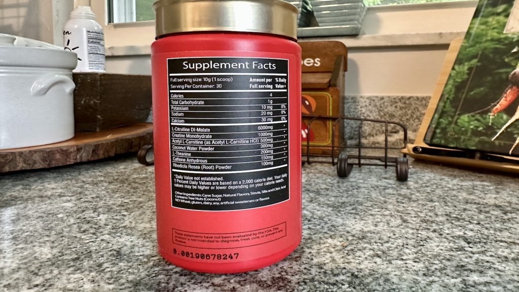 4Gauge Pre-Workout Supplement Facts