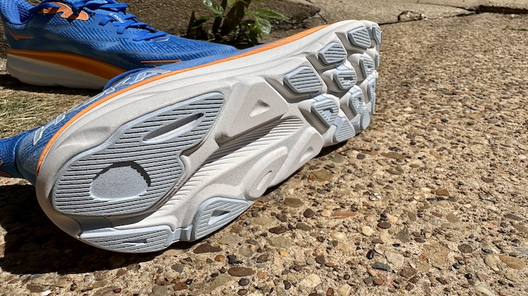 HOKA Clifton 9 Durabrasion rubber outsole