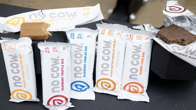 An assortment of No Cow Protein Bars