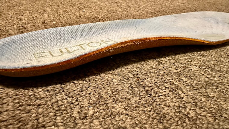 Side view of Fulton Athletic Insoles