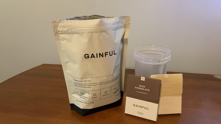 Fresh opened bag of Gainful Protein Powder