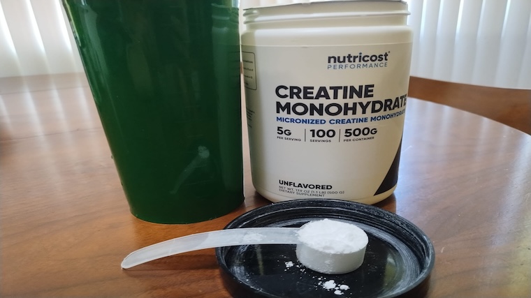 One scoop of Nutricost Creatine