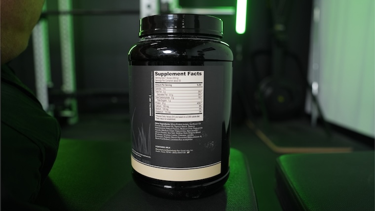 Onnit Grass-Fed Protein supplement facts