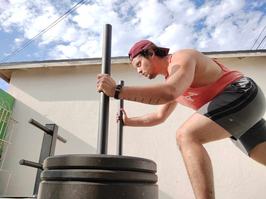 Pushing the REP Fitness Push-Pull Sled