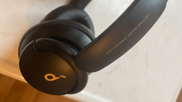 A pair of Soundcore Q30 over-ear headphones