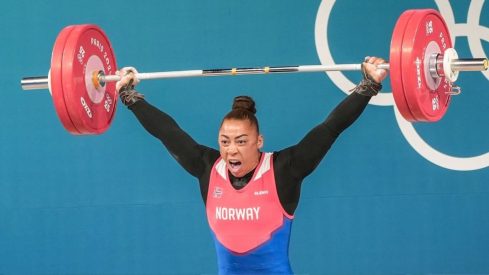 Olympic Champion Solfrid Koanda’s First Workout After Winning Weightlifting Gold