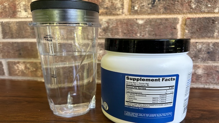 Nutricost BCAAs supplement facts