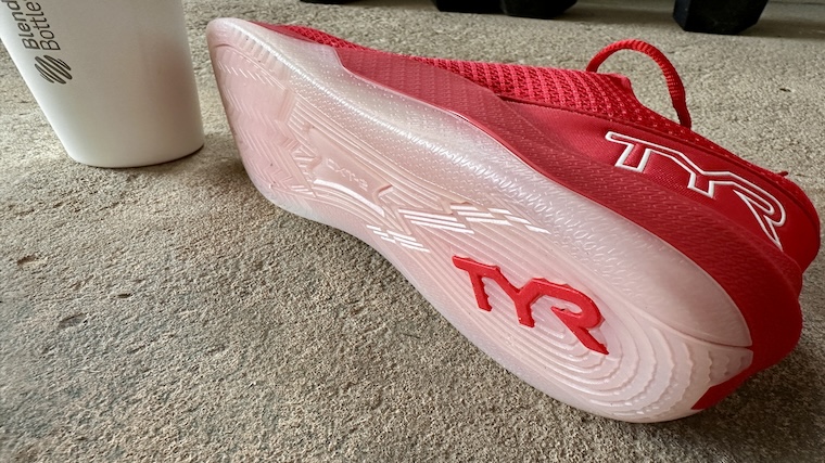 The TYRTac outsole featured on the TYR CXT-2 cross-training shoes