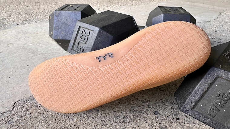 TYR DZ-1 DropZero Barefoot Trainer outsole pattern