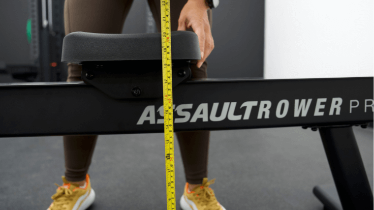 Our team measured the seat height on the AssaultRower Pro and found it to sit 20-inches off the ground.