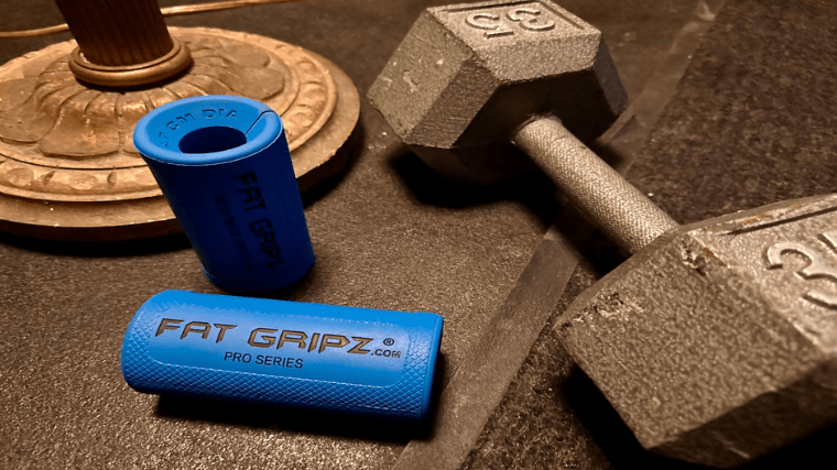 Fat Gripz besides a 35 pound weight