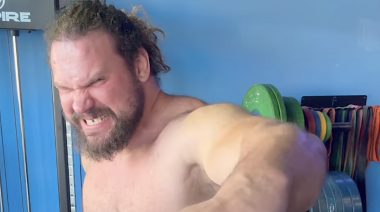 Strongman Martins Licis Learns to Grapple and Get Grappled Before the Holidays