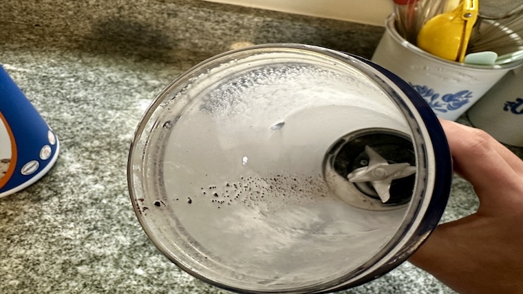 Leftover residue from Nutricost Whey Protein Isolate