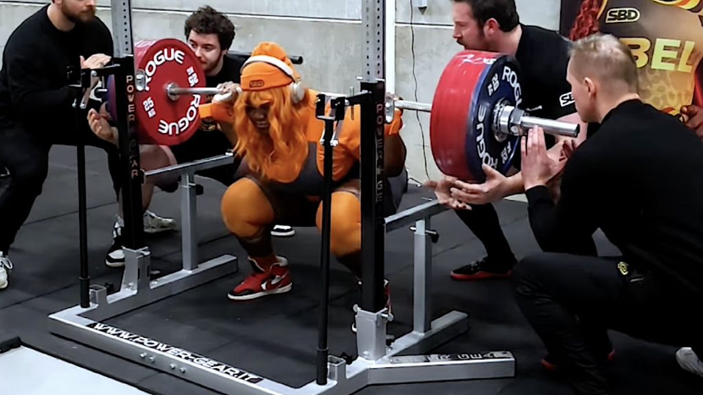 Sonita Muluh (+84KG) Raw Squats 7 Kilograms Over All-Time Drug Tested World Record