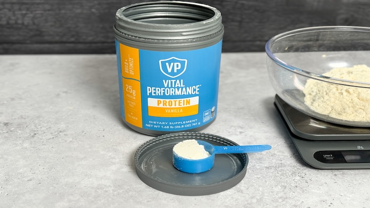 A single scoop of Vital Proteins Vital Performance Protein Powder