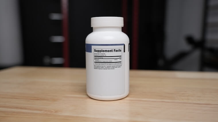 Transparent Labs Mag Bisglycinate supplement facts